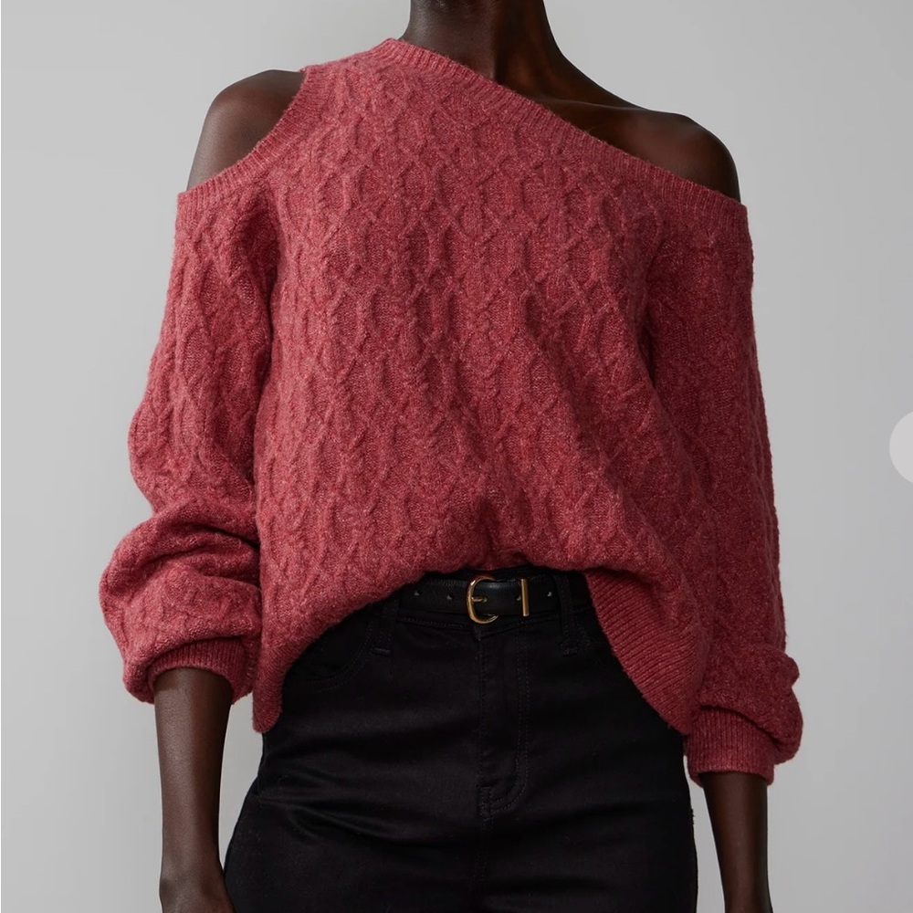 New York & Co 
Cold shoulder sweater 
New with Tags